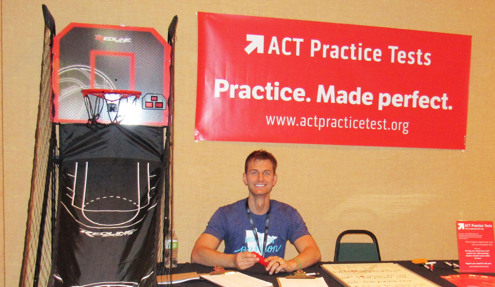 ACT Practice Exam booth